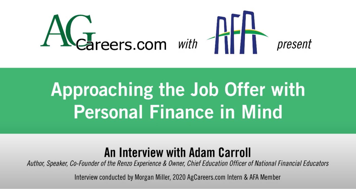 Approaching the Job Offer with Personal Finance in Mind