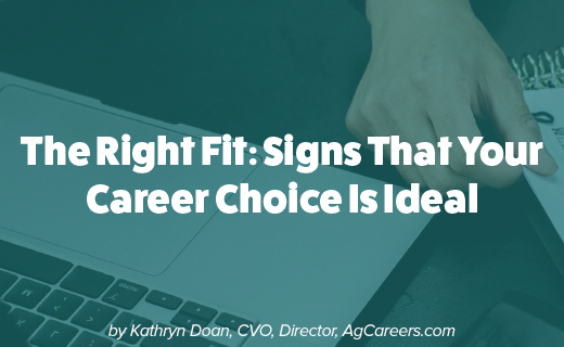 The Right Fit: Signs That your Career Choice is Ideal